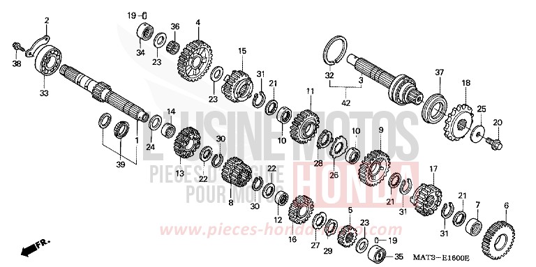 GETRIEBE von Super Blackbird CANDY MUTHOS MAGENTA (R228) von 1997